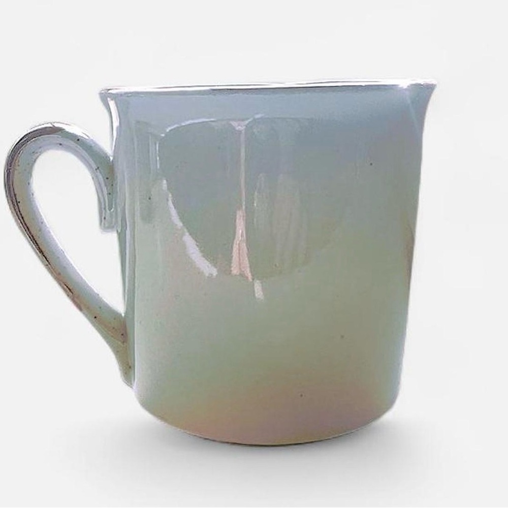 Vintage Wildflower Floral Speckled Stoneware Ceramic Coffee Mug made in Korea - Picture 5 of 8